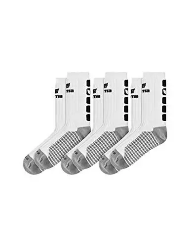 Produktbild: Erima Unisex 3er Pack Classic 5-c Socken, Weiß/Schwarz, 39-42 EU
