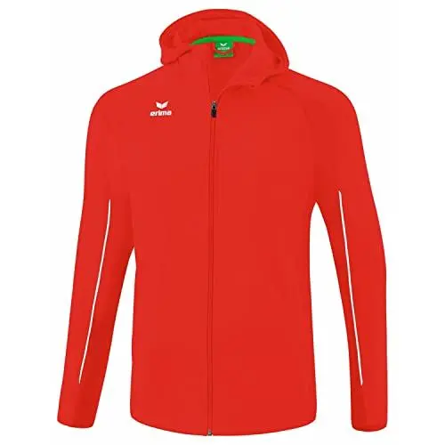Produktbild: Erima Unisex Erwachsene Liga Star Trainingsjacke mit Kapuze (1032326), rot/weiß, S