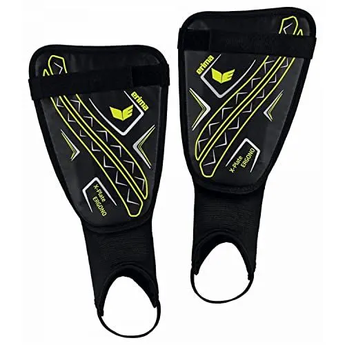 Produktbild: Erima Unisex Erwachsene X-Plate Ergono Schienbeinschoner, schwarz/neon gelb, L