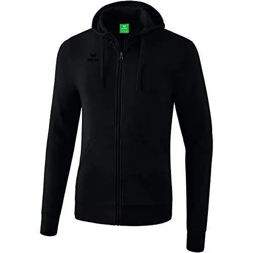 Produktbild: Erima Unisex Kinder Basic Kapuzensweat Jacke, Schwarz, 164 EU