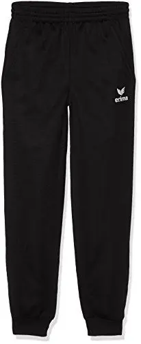 Produktbild: Erima Unisex Kinder Polyester Trainingshose mit Bündchen, Schwarz, 104 EU