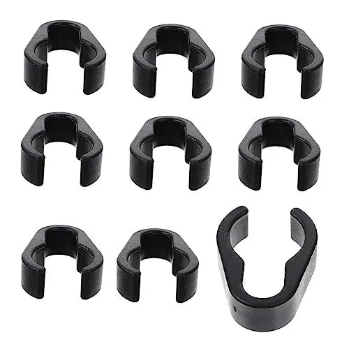 Produktbild: ERINGOGO 10St Mikrofonclip kabelhalterung drahtbinderücken Griff für Mikrofon Zubehör anhängerzubehör kabelzange Kunststoffklemme für Mikrofonkabel Kabelorganisator für Mikrofon Plastik