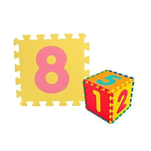 Produktbild: ERINGOGO 10St -Puzzle-Matte Kinder teppiche kinderteppich Bodenmatte Play mat for spielpolster Kinder ineinandergreifende Fußmatten für Babys Eva Spielmatte Krabbelmatte für Babys