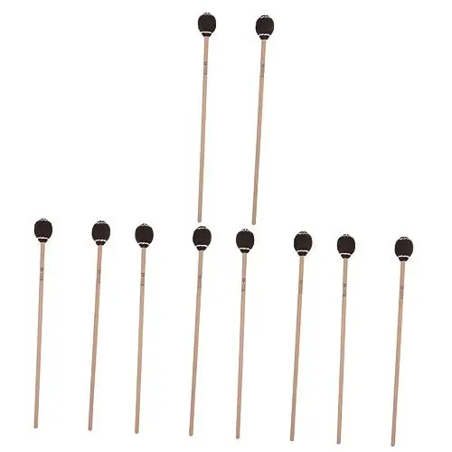 Produktbild: ERINGOGO 10 Stück Marimba-Schlegel Marimba-Instrument Jazz-Sticks Mittlere Garnschlägel Percussion-Marimba-Teile Percussion-Instrumenten-Sticks Professioneller Drumstick