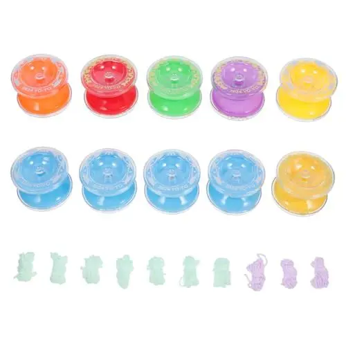 Produktbild: ERINGOGO 10st Spielzeug-jo-jo Lernspielzeug Leuchtendes Kugellager-yoyo Jo-jo-Spielzeug Anfänger-yoyo Beleuchten Sie Yoyos Für Kinder Zünde Yoyo An Leuchtendes Jo-jo Für Kinder Abs