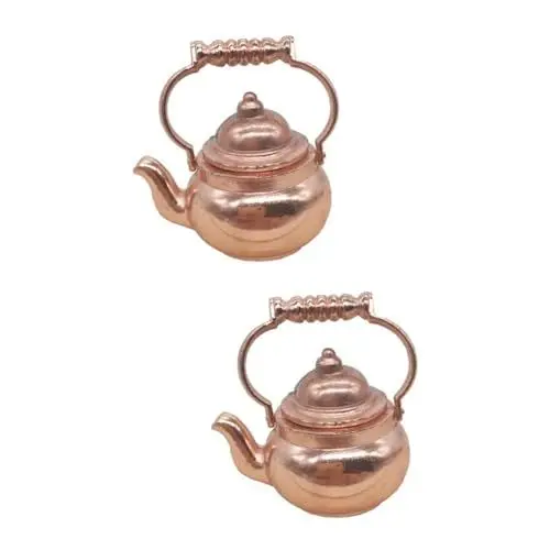 Produktbild: ERINGOGO 2St Wasserkocher Modell Spielzeug für Kinder kinderspielzeug Mini- Möbelzubehör Spielzeuge Modelle Mini Teekanne Dekoration Mini-Wasserkocher Kleiner Wasserkocher schmücken