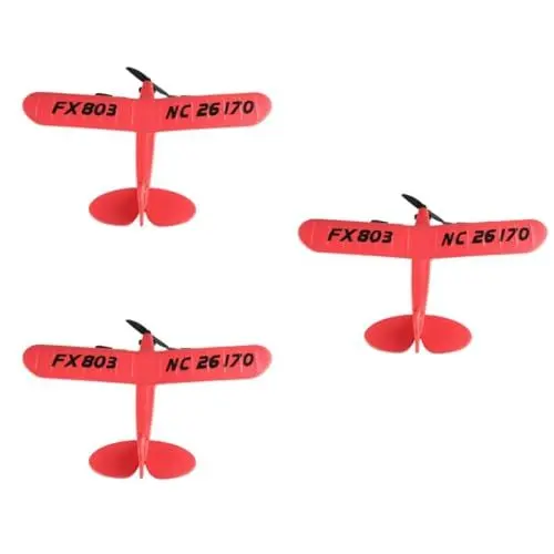 Produktbild: ERINGOGO 3St Flugzeugmodell Spielzeug für Kinder kinderspielzeug Red Modelle Modellflugzeug RC-Flugzeug ferngesteuertes Flugzeug reparierter Flügel Segelflugzeug rot
