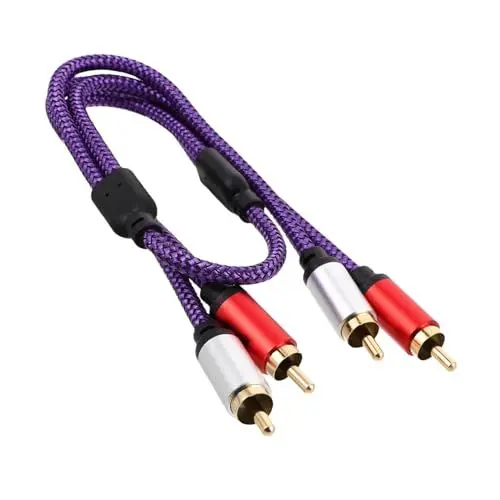 Produktbild: ERINGOGO Audioleitung Autolautsprecher Autokabel Experimentelle Instrumentenwerkzeuge Türkabel Ausrüstung Requisiten Komponentenkabel Autoradio Stereokabel Auto-audiokabel Violett Gummi