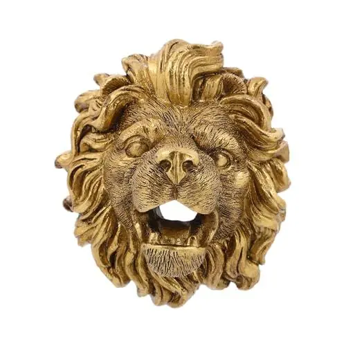 Produktbild: ERINGOGO Lion Head Wandbrunnen Düse für Gartenfontänen Wetterfeste Resinspritzdüse für Teich Außenbereich Entspannendes Wassermerkmal für Ruhige Einfache Installation Beeindruckendes Design