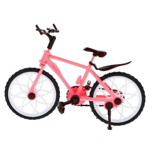 Produktbild: ERINGOGO Mini Fahrrad Modell für Puppenhaus Zubehör Prinzessin Fahrradspielzeug für Junge Mädchen Tragbares Design Detaillierte Handwerkskunst Sicheres Material für Kreative Rollenspiele
