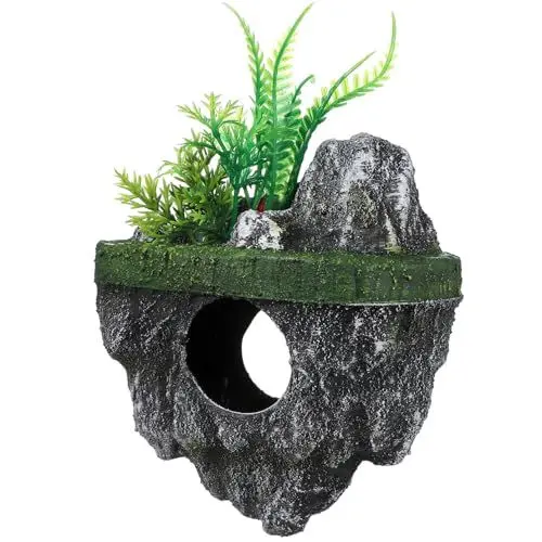 Produktbild: ERINGOGO Realistische Schwimmende Stein-aquariumdekoration Aus Resin Lifelike Felsen Für Aquarien Sicheres Versteck Und Unterschlupf Für Fische Dekoration Für Aquarien Und Terrarien