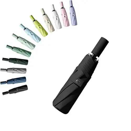 Produktbild: erised's bifrost Faltender Regenschirm 8 Rippen Freien UV Schutz,Sonnenschutz Kleiner Sonnenschutzfür Koffer Kompakt Taschenschirm für Damen und Kinder Reise Automatisch auf und zu mit Drucktaste