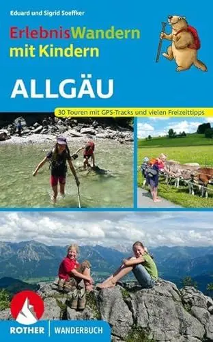 Produktbild: Erlebniswandern mit Kindern Allgäu: 30 Touren mit GPS-Tracks und vielen Freizeittipps (Rother Wanderbuch)
