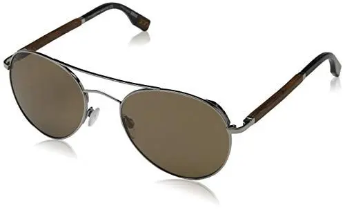 Produktbild: Ermenegildo Zegna Unisex-Erwachsene ZC0002 08J 56 Sonnenbrille, Grau (Antracite Luc/Roviex)
