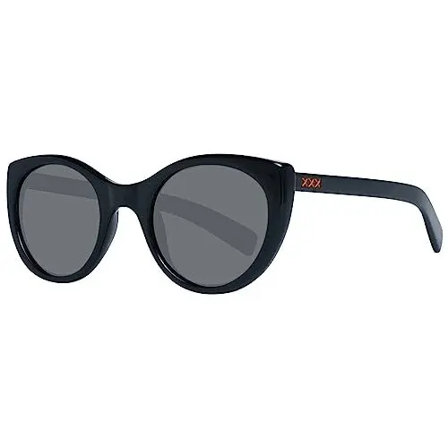 Produktbild: Ermenegildo Zegna Unisex-Erwachsene ZC0009 01A 50 Sonnenbrille, Schwarz (Nero Lucido/Fumo)