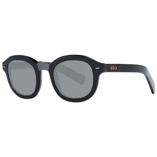 Produktbild: Ermenegildo Zegna Unisex-Erwachsene ZC0011 05A 47 Sonnenbrille, Schwarz (Nero)
