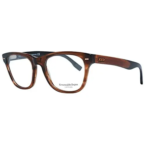 Produktbild: Ermenegildo Zegna Unisex-Erwachsene ZC5001 048 52 Brillengestelle, Braun (Marrone Scuro LUC)