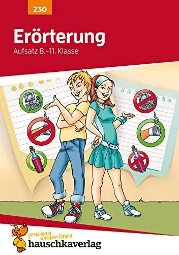 Produktbild: Erörterung. Aufsatz 8.-11. Klasse, A5-Heft: Deutsch: Übungen fürs Gymnasium - Texte schreiben, Argumentation