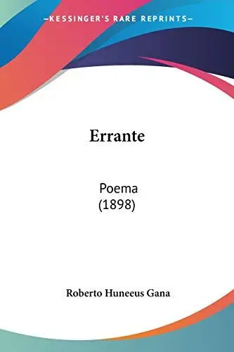 Produktbild: Errante: Poema (1898)