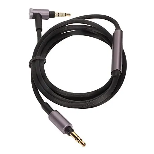 Produktbild: Ersatz Audiokabel für WH XB910N XB 950BT 900N 700, für MDR 1A MDR 100abn MSR7 1rmk2 100AAP für ATH für MSR7, Upgrade Kopfhörerkabel, AUX Kabel mit Mikrofon