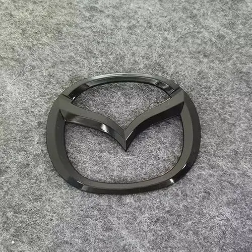 Produktbild: Ersatz Emblem für Mazda CX-5 2021 2022 2023 2024 2025,Schwarz Vorne Kühlergrill Hinten Kofferraum Aufkleber Zeichen Logo Schriftzug 3D Metall Auto Außen Dekoration Zubehör,just Back