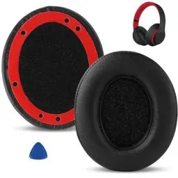 Produktbild: Ersatz Ohrpolster für Beats Studio 3 Studio 2, Beats Kopfhörer Ohrpolster mit Weiches Proteinleder und Memory Schaum, Replacement Ear Pads für Beats Studio 2 Studio 3 (Schwarz)