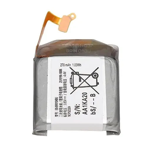 Produktbild: Ersatzakku EB BR810ABU, für Watch Gear S4 42 Mm SM R810 R815U 1,03 Wh 270 MAh 3,85 V Lithium-Ionen-Akku
