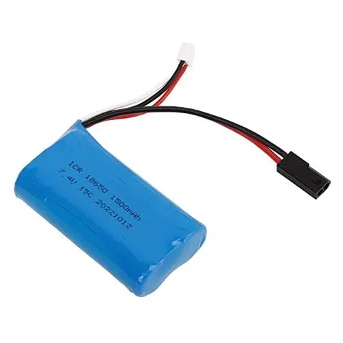 Produktbild: Ersatzakku, sicherer 7,4 V 1500 mAh Lithium-Akku, hohe Entladeleistung, maximale Energieumwandlung für RC-Car