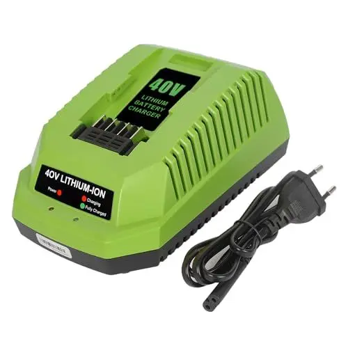 Produktbild: Ersatz-Akku-Ladegerät 40V 2A kompatibel mit Greenworks 40V Batterie Lithium Ionen 29482 29962 29472 290139 299302 BAF702 L-300 BAF704 BAF705 40V G-MAX Power Tools 29252 20202 22262