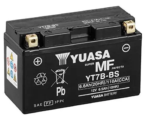 Produktbild: Ersatzbatterie SLA AGMYT7B-BS, Schwarz