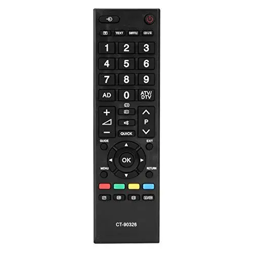 Produktbild: Ersatzfernsehfernbedienung, Multifunktionsfernsehfernbedienung für TV CT-90380, CT-90336, CT-90351 - Schwarz