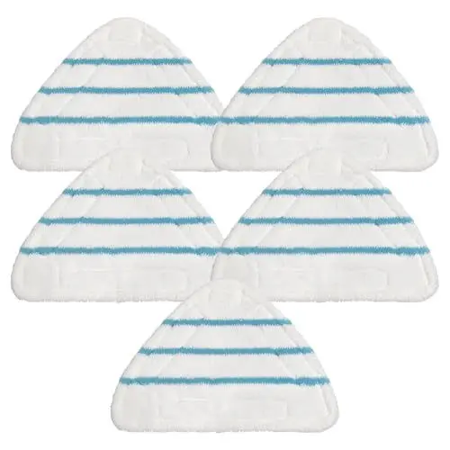 Produktbild: ErsatzPads für Dampfreiniger Mikrofaser Dampfreiniger Pads Handdüse Ersatztücher Dampfreiniger Bodentücher Dampfbesen Pad Geeignet für die Meisten Dreieckigem 5 Stück