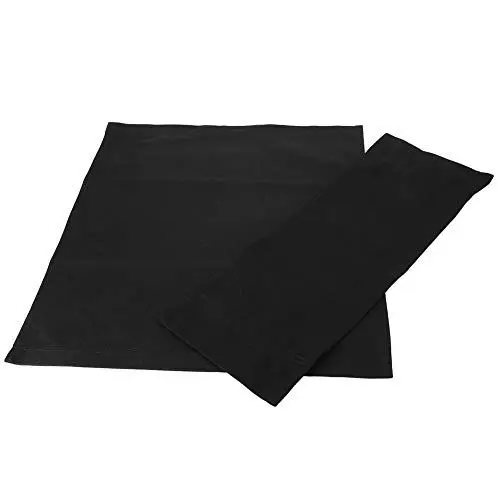 Produktbild: Ersatz-Sitzbezugsstoff-Set für Regiestuhl, Segeltuch, Langlebig, Bequem, Mehrere Größen, Leicht zu Reinigen (Schwarz)