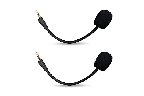 Produktbild: Ersatz-Spielmikrofon für Logitech G Pro X & G Pro Gaming Headset auf PS4 PS5 Xbox One PC, abnehmbares 3,5-mm-Boom-Mikrofon 2 Stück