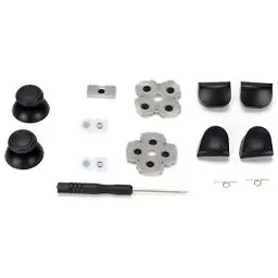 Produktbild: Ersatzteil-Kit für PS5-Controller, Gummipad, Wippe, 3D-Kunststoffkappe, L12-Ersatztasten-Set, Ersatzteile für PS5