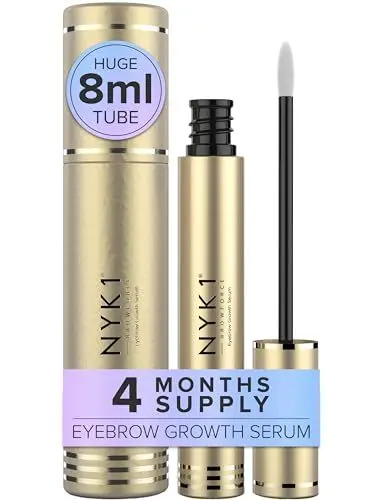 Produktbild: NYK1 KONZENTRIERTES Augenbrauen Serum Wachstum (XL – 8ml) BrowForce Augenbrauen Serum Für Vollere, Dichtere, Natürliche Brauen – Fortschrittliche Formel Brauen Serums für das Nachwachsen