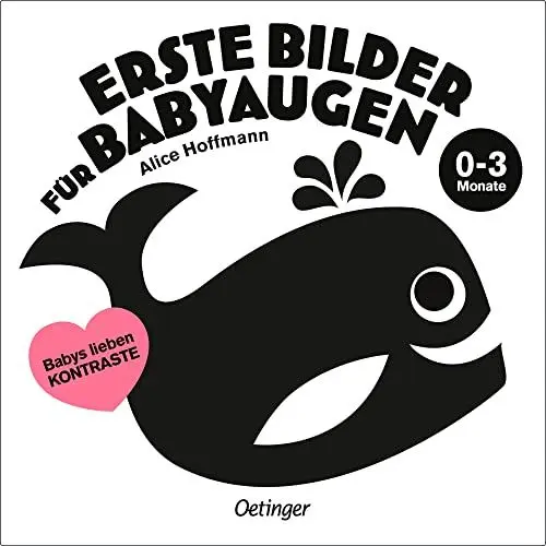 Produktbild: Erste Bilder für Babyaugen. 0-3 Monate: Babys lieben Kontraste. Kontrastbuch und Spielzeug zur visuellen Stimulation für Neugeborene, perfekt als Geschenk zur Geburt