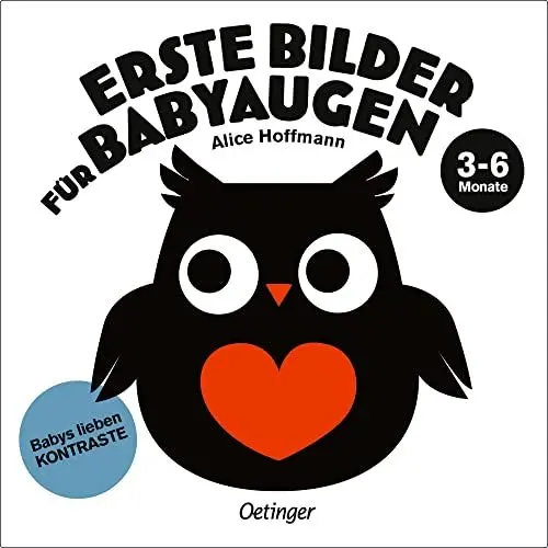 Produktbild: Erste Bilder für Babyaugen. 3-6 Monate: Babys lieben Kontraste. Kontrastbuch und Spielzeug zur visuellen Stimulation für Babys ab 3 Monaten, perfekt als Geschenk zur Geburt