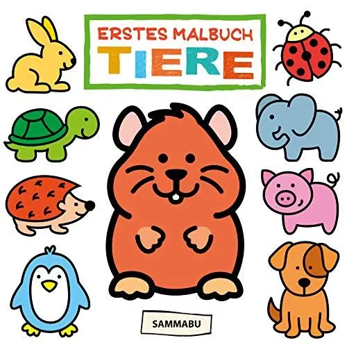 Produktbild: Erstes Malbuch Tiere (Malbuch ab 1 Jahr)