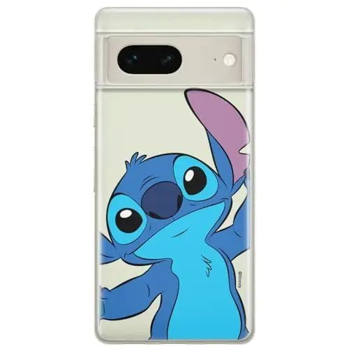 Produktbild: ERT GROUP Handyhülle für Google Pixel 7 Original und offiziell Lizenziertes Disney Muster Stitch 018 optimal an die Form des Handy angepasst, teilweise transparent