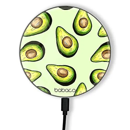 Produktbild: ERT GROUP Original und offiziell lizenziert von Babaco Induktionsladegerät, Muster Fruits 001, kabellose Ladestation, 1 Meter 10 W Micro-USB-Kabel