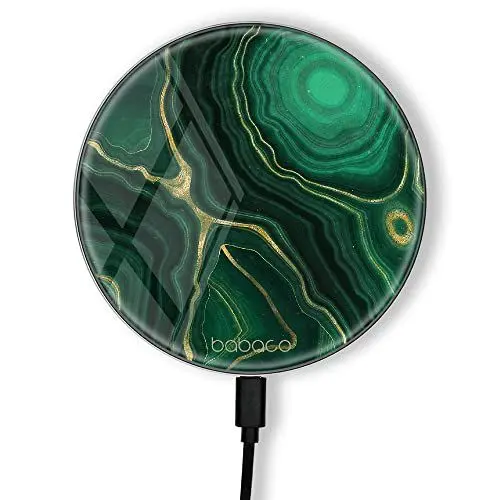 Produktbild: ERT GROUP Original und offiziell lizenziert von Babaco Induktionsladegerät, Muster Marble 001, kabellose Ladestation, 1 Meter 10 W Micro-USB-Kabel