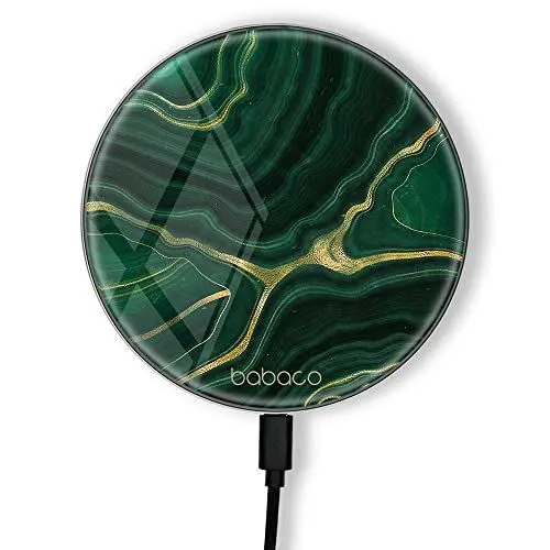 Produktbild: ERT GROUP Original und offiziell lizenziert von Babaco Induktionsladegerät, Muster Marble 015, kabellose Ladestation, 1 Meter 10 W Micro-USB-Kabel