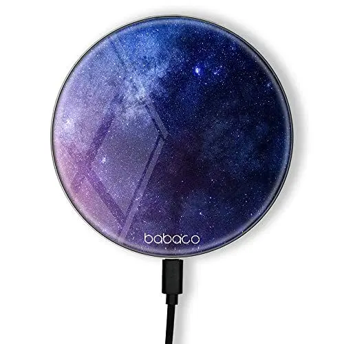 Produktbild: ERT GROUP Original und offiziell lizenziert von Babaco Induktionsladegerät, Muster Natura 003, kabellose Ladestation, 1 Meter 10 W Micro-USB-Kabel