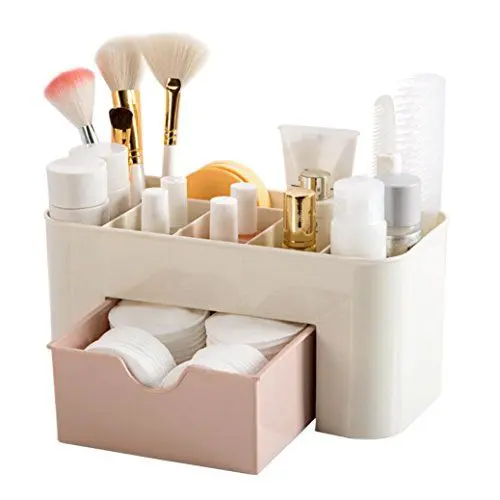 Produktbild: erthome Einsparung Space Schublade Typ Make-up Kit Desktop Kosmetik Organizer Aufbewahrungs Box (221010.3 cm, Rosa)
