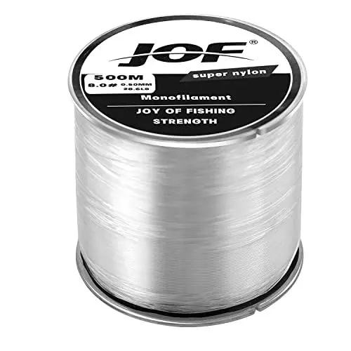 Produktbild: Eruinfang Angelschnur,0.45mm/500 m Nylonfaden Monofile Angelschnüre Spannung Angelschnur Reißfest Starke Belastung Nylonschnur für Karpfen, Forelle, Hecht