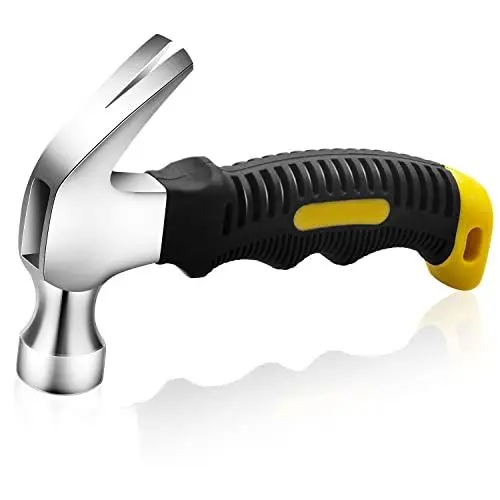 Produktbild: Klauenhammer Mini Claw Hamme Rutschfestem 8oz Zimmererhammer Multifunktional Elektriker Hammer Stubby Hammer für Reparatur, DIY, Holzarbeit