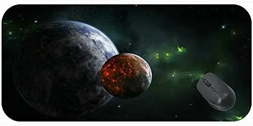 Produktbild: YENDOSTEEN Erweiterte Gaming-Mausmatte / -Polster - groß, Planeten Sterne Nebel-Galaxien Mauspad-Matte