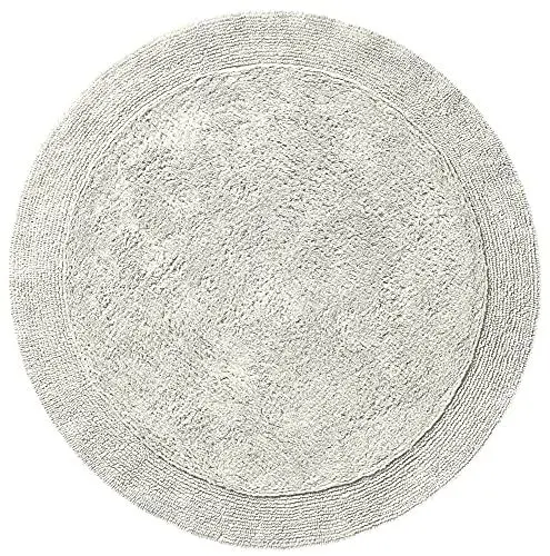 Produktbild: Erwin Müller Badematte, Badteppich Uni Serie Stuttgart - extra dick, hohe Saugfähigkeit, 100% Baumwolle - Größe rund: 90 cm Ø Natur