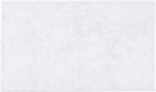 Produktbild: Erwin Müller Badematte, Badteppich Uni ULM - Baumwolle, kuschelig, rutschhemmend, für Fußbodenheizung geeignet - weiß Größe 60x100 cm